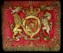 Load image into Gallery viewer, A George III Royal Horse Guards Fanfare Trumpet Banner, Circa 1816