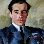 Load image into Gallery viewer, Squadron Leader Hugh Scott, R.A.F.V.R., D.F.C., Croix de Guerre
