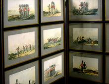 Load image into Gallery viewer, Scots Guards - A Three Fold Screen Containing 18 Original Watercolours by Orlando Norrie