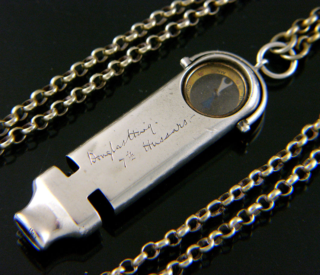 Captain (later Field Marshal 1st Earl) Haig’s Silver Combination Whistle and Compass