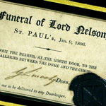 Load image into Gallery viewer, Lord Nelson Funeral Ticket, 1806