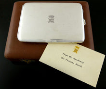 Load image into Gallery viewer, Viceroy of India Presentation Cigarette Case, Circa 1943