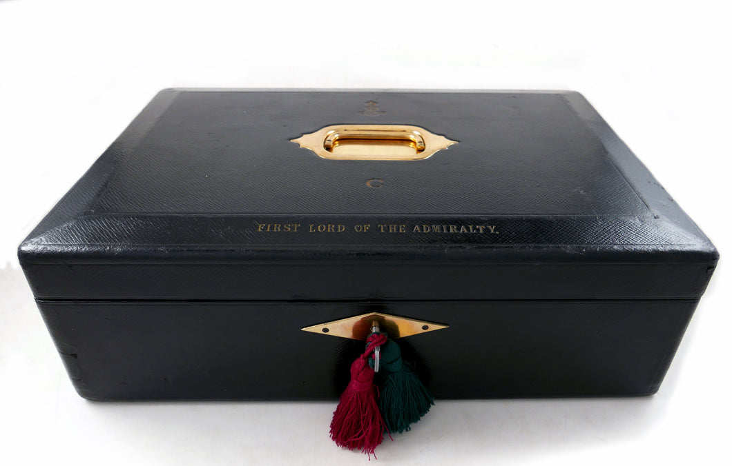 An Edwardian Despatch Box Issued to First Lord of The Admiralty, 1905