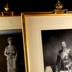 Load image into Gallery viewer, A Pair of Royal Presentation Portrait Photographs of King George V and Queen Mary, 1920