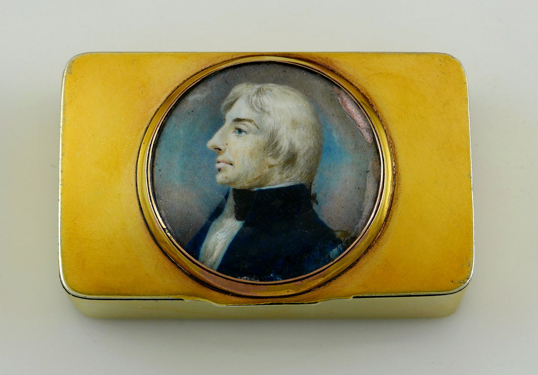 Admiral Lord Nelson Silver Gilt Snuff Box, Circa 1810