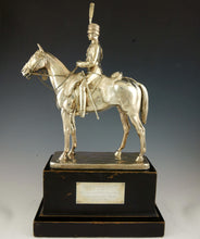 Load image into Gallery viewer, The 10th Royal Hussars - A George V Silver Figure by Sebastian Garrard, 1917
