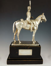 Load image into Gallery viewer, The 10th Royal Hussars - A George V Silver Figure by Sebastian Garrard, 1917