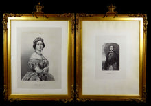 Load image into Gallery viewer, A Pair of Signed Royal Portraits Presented to Arctic Explorer Captain E.A Inglefield, R.N., 1852
