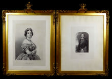 Load image into Gallery viewer, A Pair of Signed Royal Portraits Presented to Arctic Explorer Captain E.A Inglefield, R.N., 1852