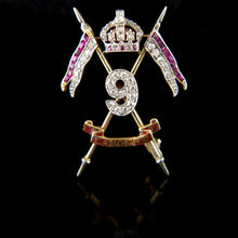 Load image into Gallery viewer, 9th Royal Lancers Brooch