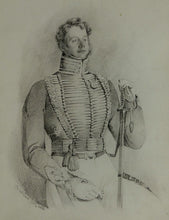 Load image into Gallery viewer, Royal Horse Artillery - Portrait of a Waterloo Officer by Daniel Maclise, R.A., 1826