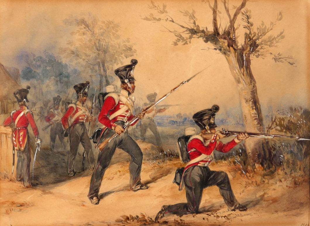 Skirmishers of the 52nd Oxfordshire Light Infantry - Henry Martens, 1853