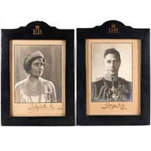 Load image into Gallery viewer, George VI and Queen Elizabeth - A Pair of Royal Presentation Portrait Photographs, 1943
