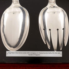 Load image into Gallery viewer, Singapore - Sir Stamford Raffles' Crested Silver Servers, 1824