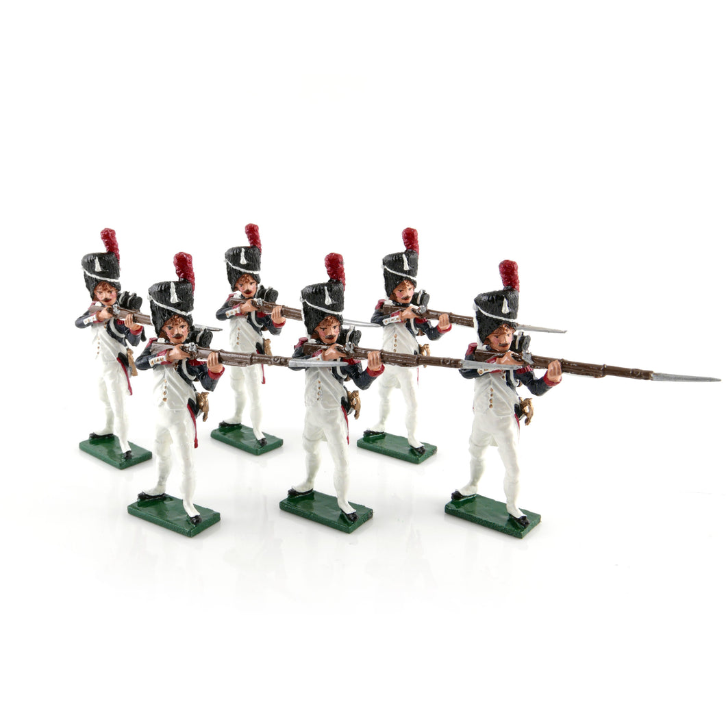 French Grenadiers of the Guard Standing Firing, 1815