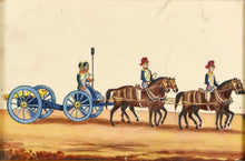 Load image into Gallery viewer, An East India Company School Miniature of a Madras Horse Artillery Gun Team, 1830