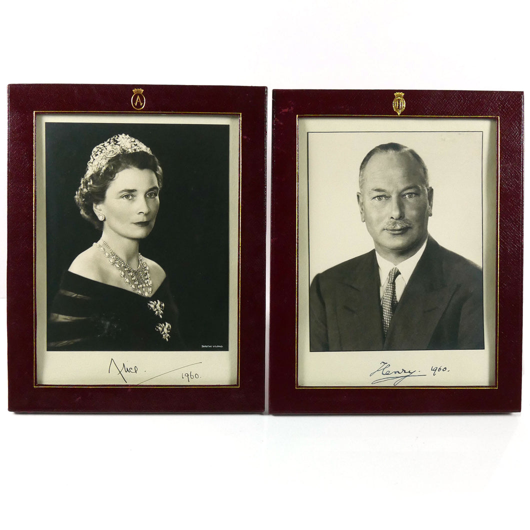 A Pair Duke and Duchess of Gloucester Presentation Portrait Photographs, 1960