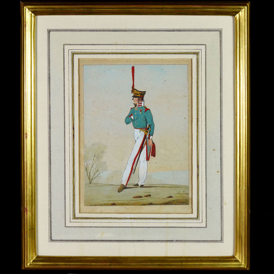 Study of a Russian Grenadier Officer, 1815 