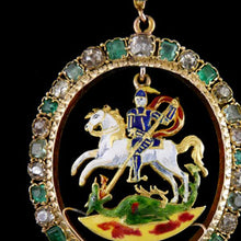 Load image into Gallery viewer, St. George and the Dragon Pendant Brooch