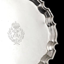 Load image into Gallery viewer, 18th Royal Hussars Mess Salver, engraved 1860