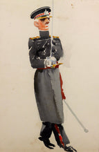 Load image into Gallery viewer, Greville Irwin - Study of a Foot Guards officer in Frock Coat, 1935