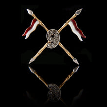 Load image into Gallery viewer, 9th Queen’s Royal Lancers Brooch, 1920