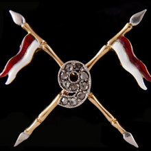 Load image into Gallery viewer, 9th Queen’s Royal Lancers Brooch, 1920