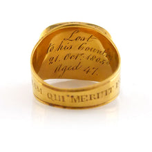 Load image into Gallery viewer, Viscount Nelson Duke of Bronte Mourning Ring, 1806
