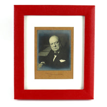 Load image into Gallery viewer, WREN Cypher Officer’s Signed Churchill Portrait Photograph, 1945
