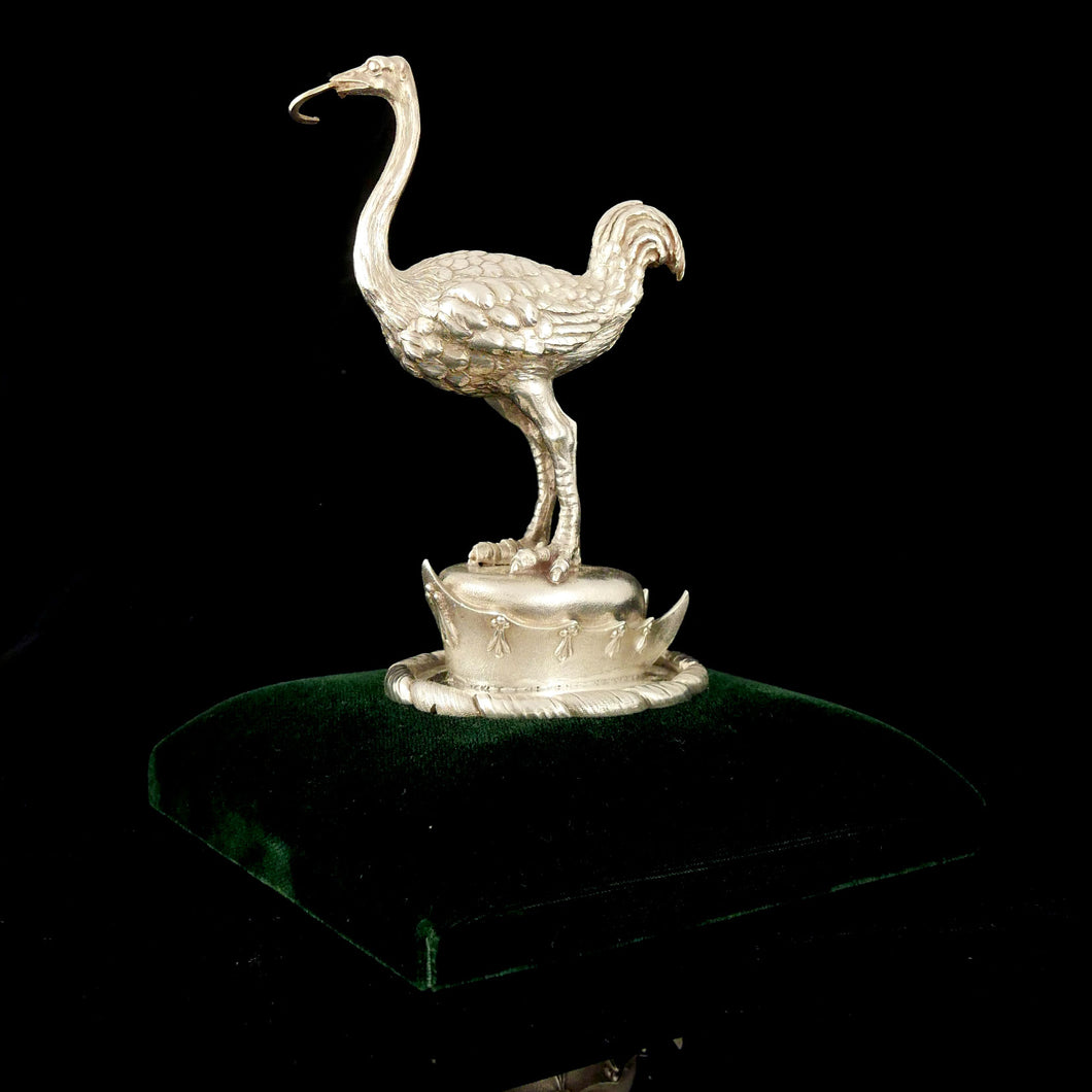 Earls of Leicester Heraldic Ostrich Finial, 1843