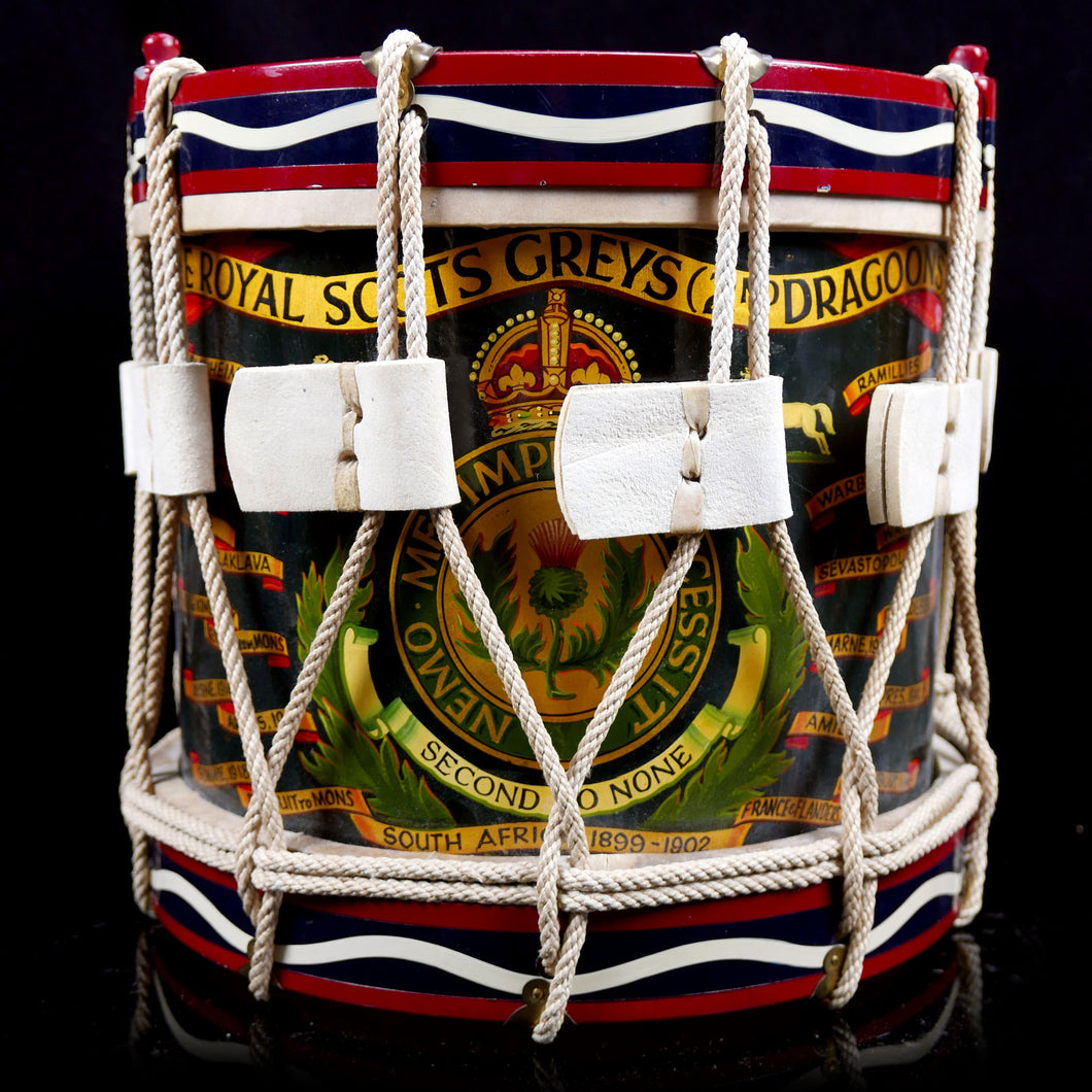 The Royal Scots Greys (2nd Dragoons) Presentation Side Drum, 1980