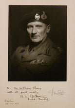 Load image into Gallery viewer, Field Marshal Montgomery Signed Presentation Portrait Photograph, Berlin 1945
