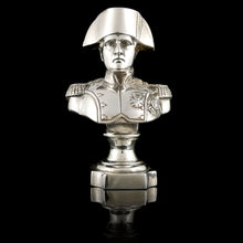 Load image into Gallery viewer, Silver Desk Bust of Emperor Napoleon I, 1900
