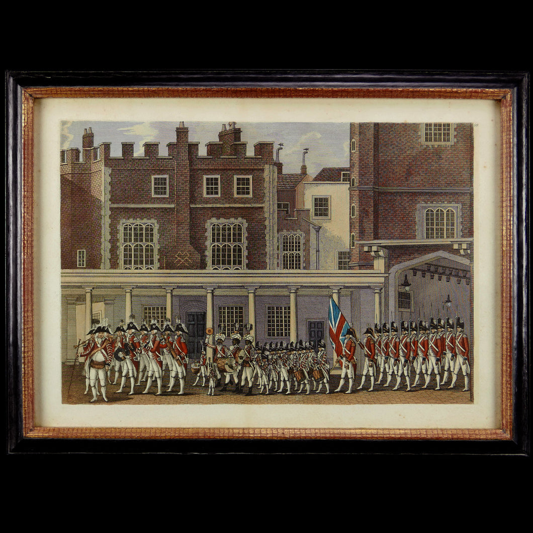 Engraving - Guard-Mounting, St. James' Palace, 1790