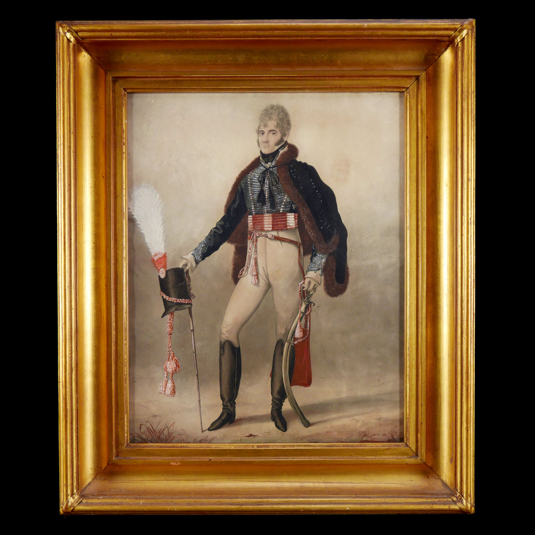 Portrait of a Tenth Hussar by Dighton, 1804