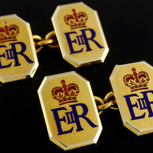 Load image into Gallery viewer, Elizabeth II Royal Presentation Cufflinks
