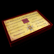 Load image into Gallery viewer, 6th (Warwickshire) Regiment of Foot - An Order of the Bath Chapel Stall Plate, 1815
