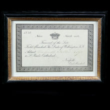 Load image into Gallery viewer, Admission Ticket To The Funeral of the 1st Duke of Wellington, 1852
