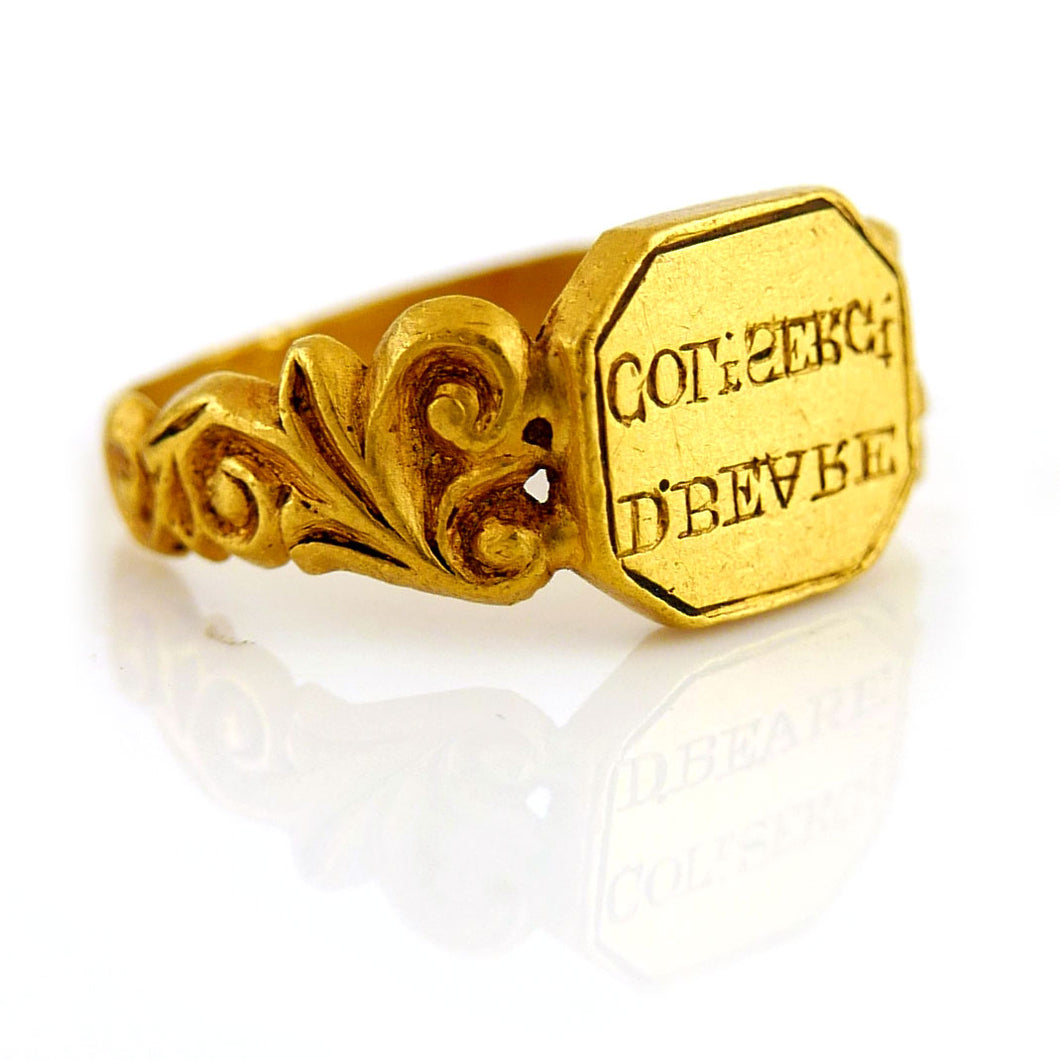 Colour Sergeant’s Beare’s Indian Gold Ring, 1857