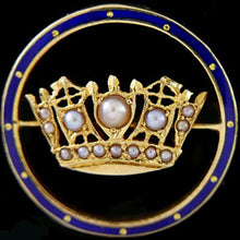 Load image into Gallery viewer, Royal Navy Crown Brooch
