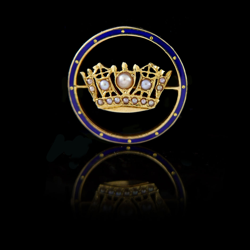 Royal Navy Crown Brooch