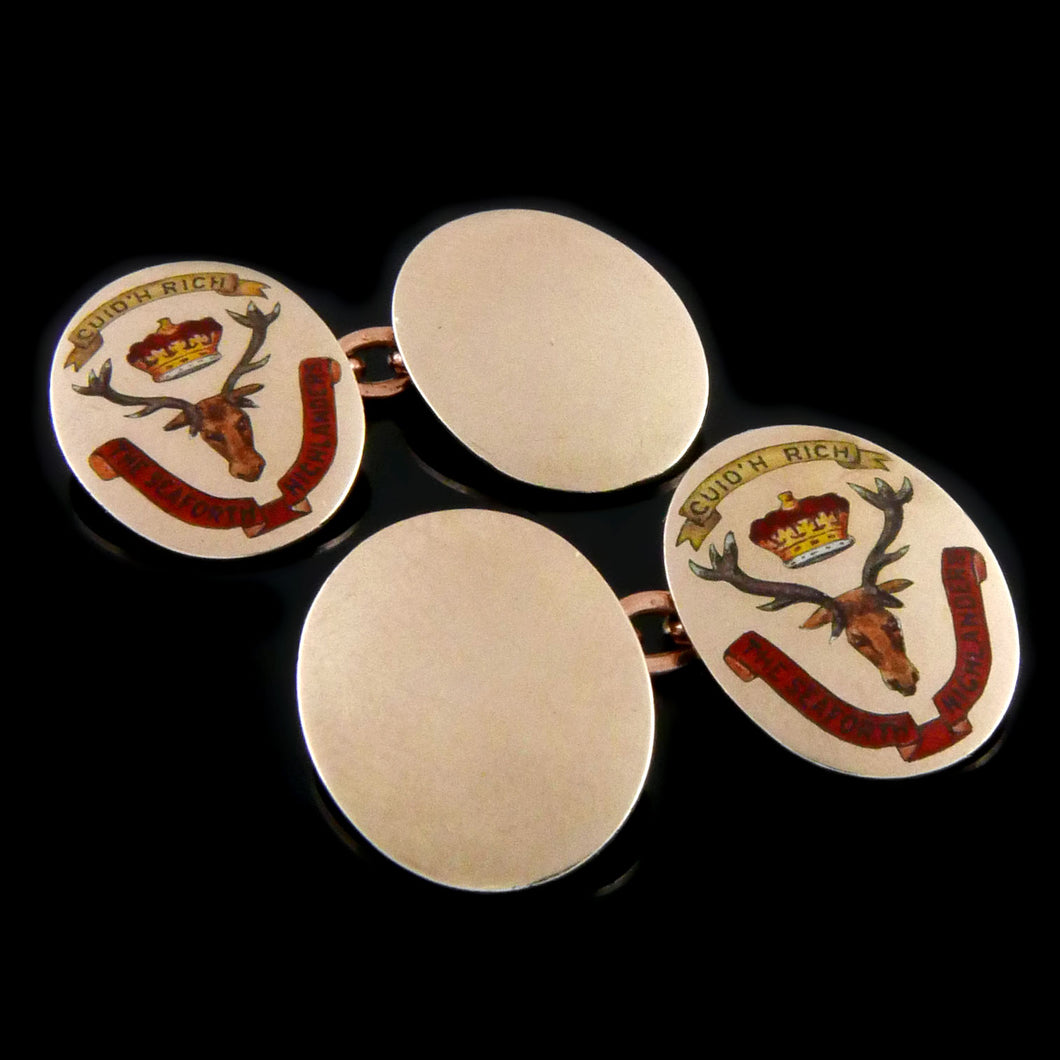 Seaforth Highlanders (Ross-shire Buffs, The Duke of Albany’s) Cufflinks