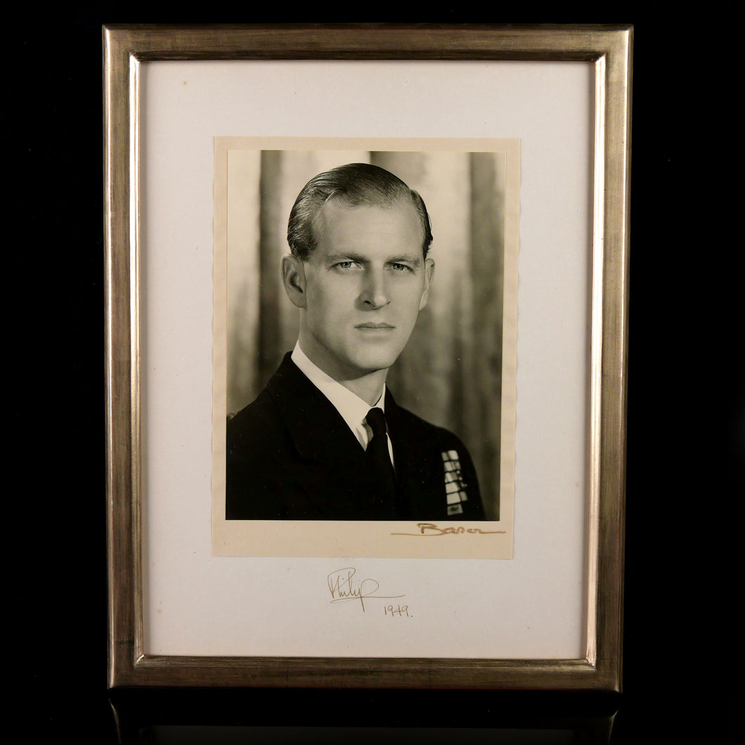 A Royal Presentation Portrait Photograph of Prince Philip, 1949