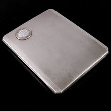 Load image into Gallery viewer, The London Times - A Second World War Silver Cigarette Case Applied With Newspaper’s ARP. Warden’s Badge, 1939
