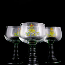 Load image into Gallery viewer, Royal Artillery BAOR - Cold War Period Roemer Wine Glasses, 1980
