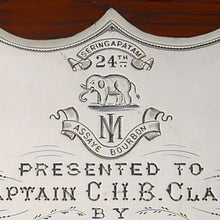 Load image into Gallery viewer, 24th Madras Infantry Presentation Cigar Box 1896
