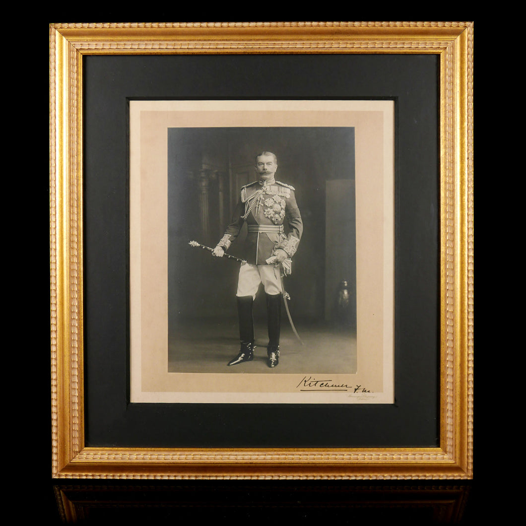 Signed Portrait Photograph of Field Marshal Lord Kitchener of Khartoum, 1921