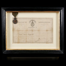 Load image into Gallery viewer, St Helena Medal and Award Document, 1857
