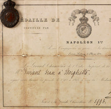 Load image into Gallery viewer, St Helena Medal and Award Document, 1857
