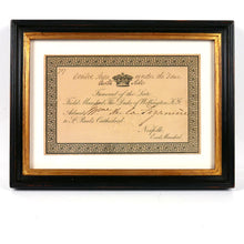 Load image into Gallery viewer, Funeral of the 1st Duke of Wellington - Admission Ticket, 1852
